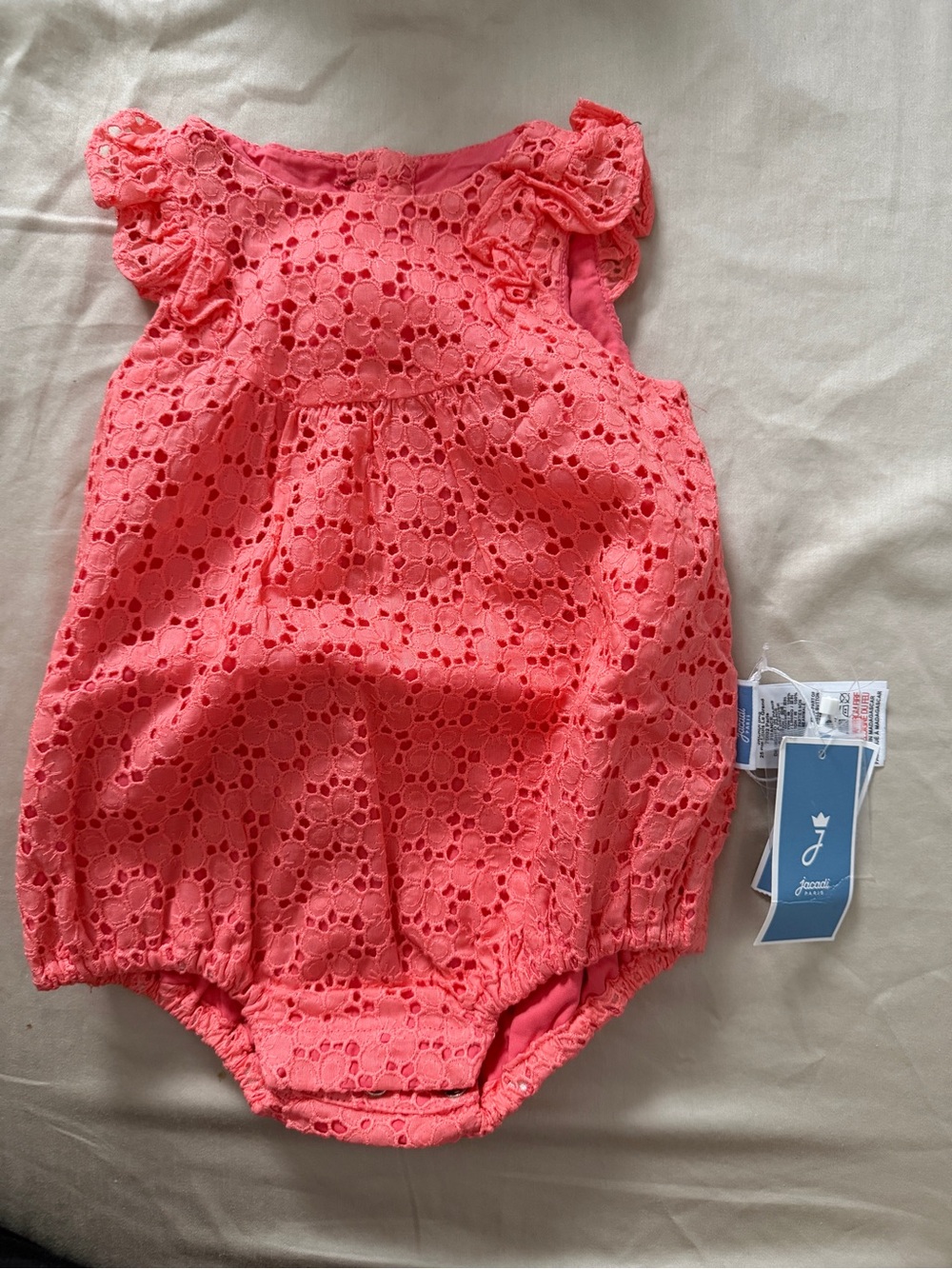 NWT Jacardi coral bodysuit - 6-12M(67cm)